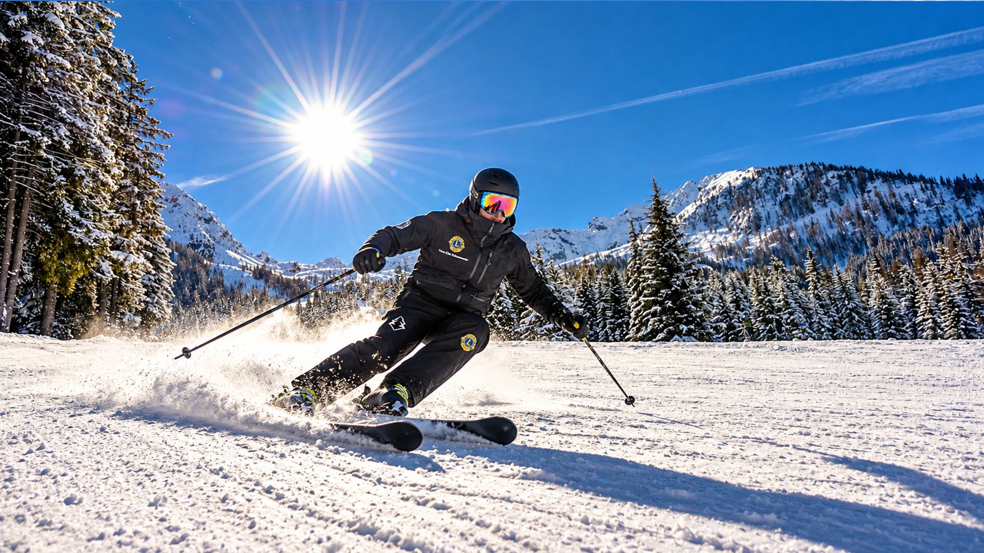 Le piste di Aprica con vista sulle montagne