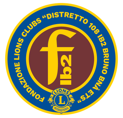 Logo Fondazione Lions Clubs Distretto 108 Ib2 Bruno Bnà ETS