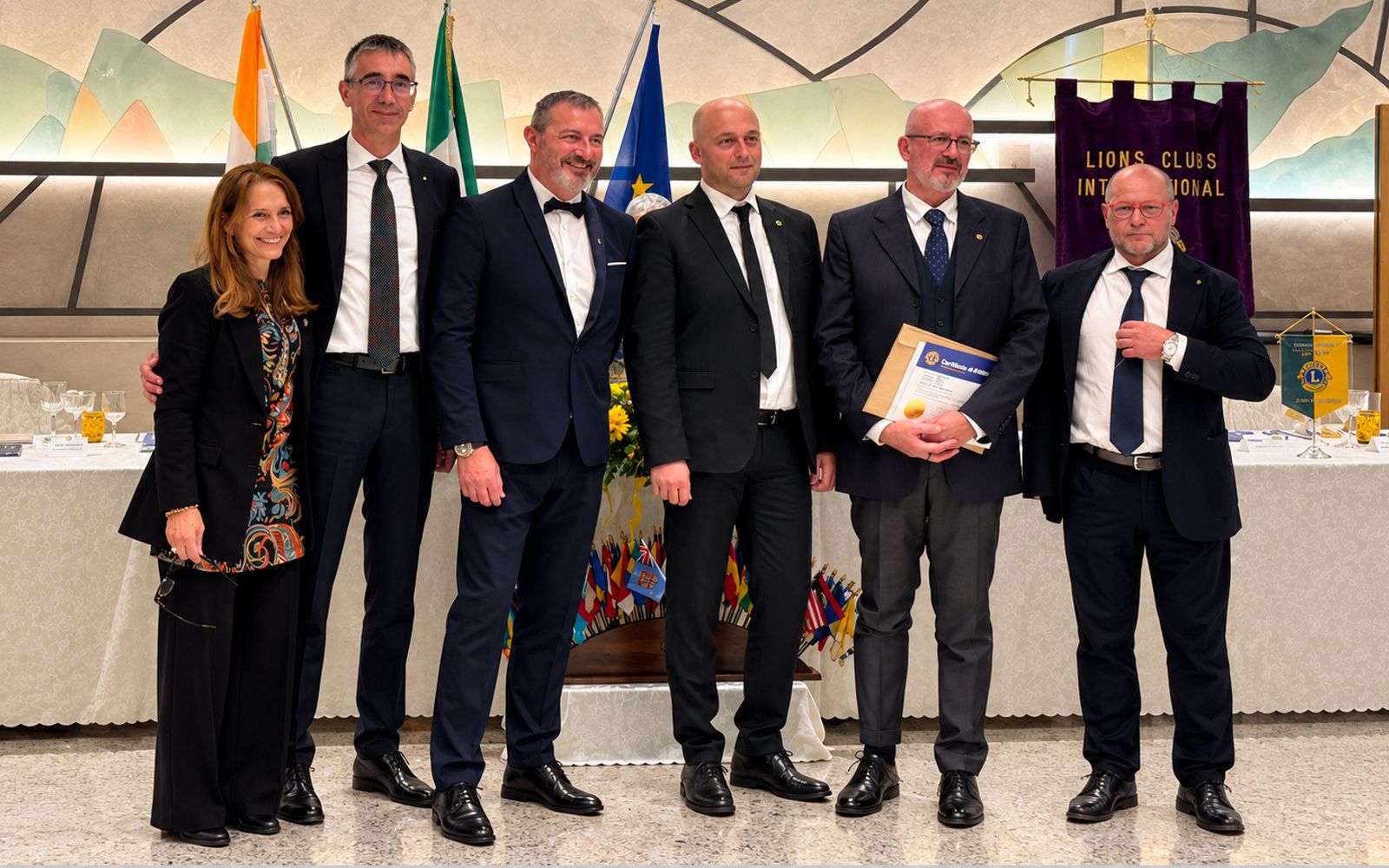 Cerimonia di ammissione di nuovi soci del Lions Club Vallecamonica